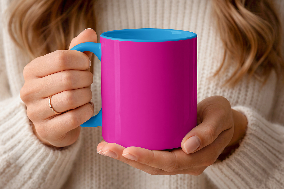 Hand Holding Mug Mockup, a Cups & Container Mockup by Country4k (Photo 3 of 3)