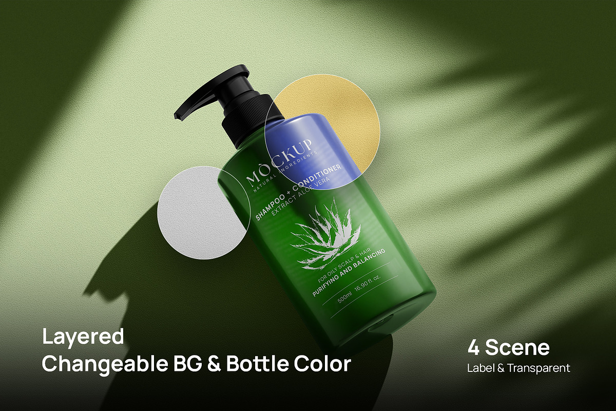 Shampoo/Soap Bottle Mockup, a Packaging Mockup by ABAMockups (Photo 1 of 7)