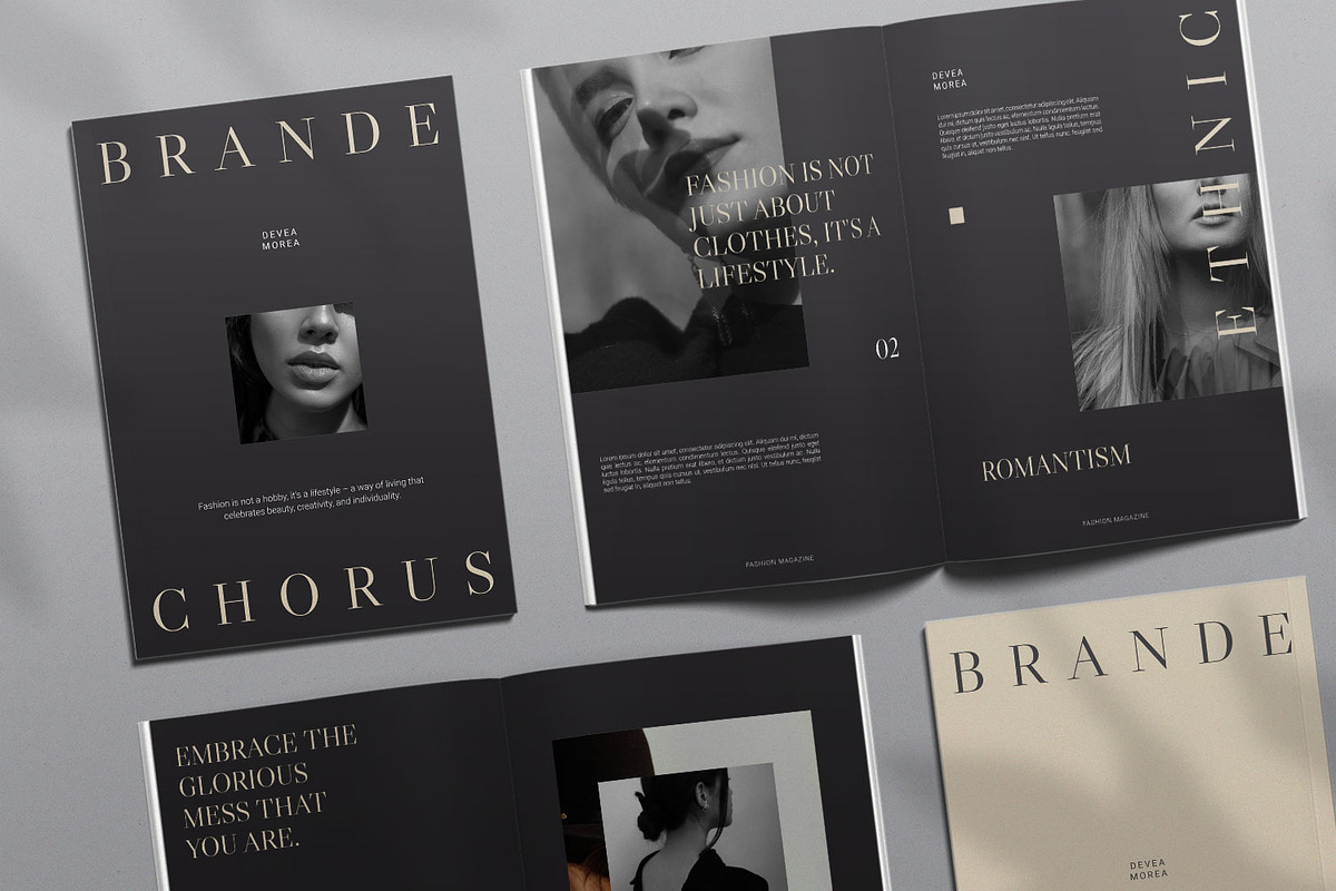 Brande Fashion Magazine, a Magazine Template by Portocraft (Photo 5 of 6)