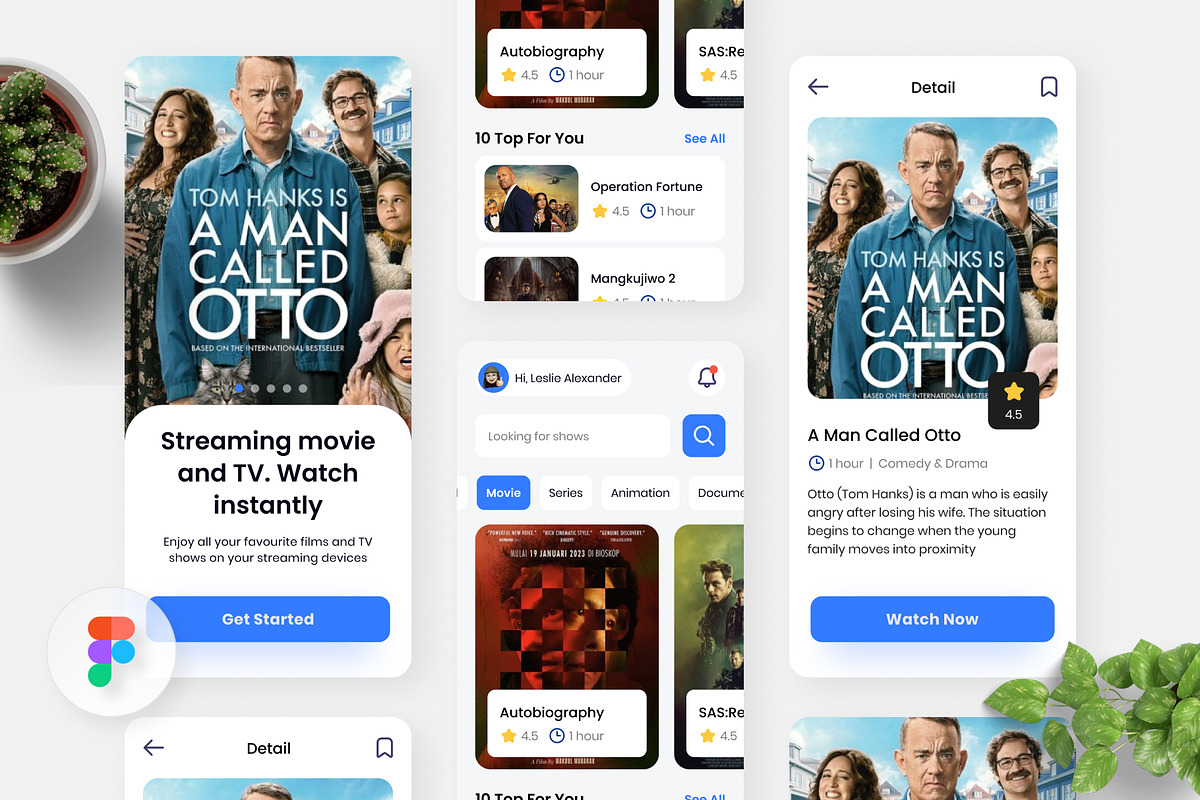 Remo – Streaming Movie Mobile App, a Landing Page Template by Panen Creative (Photo 1 of 3)