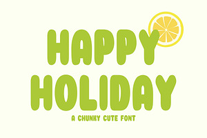 chunky bold font - THICKWATERMELON