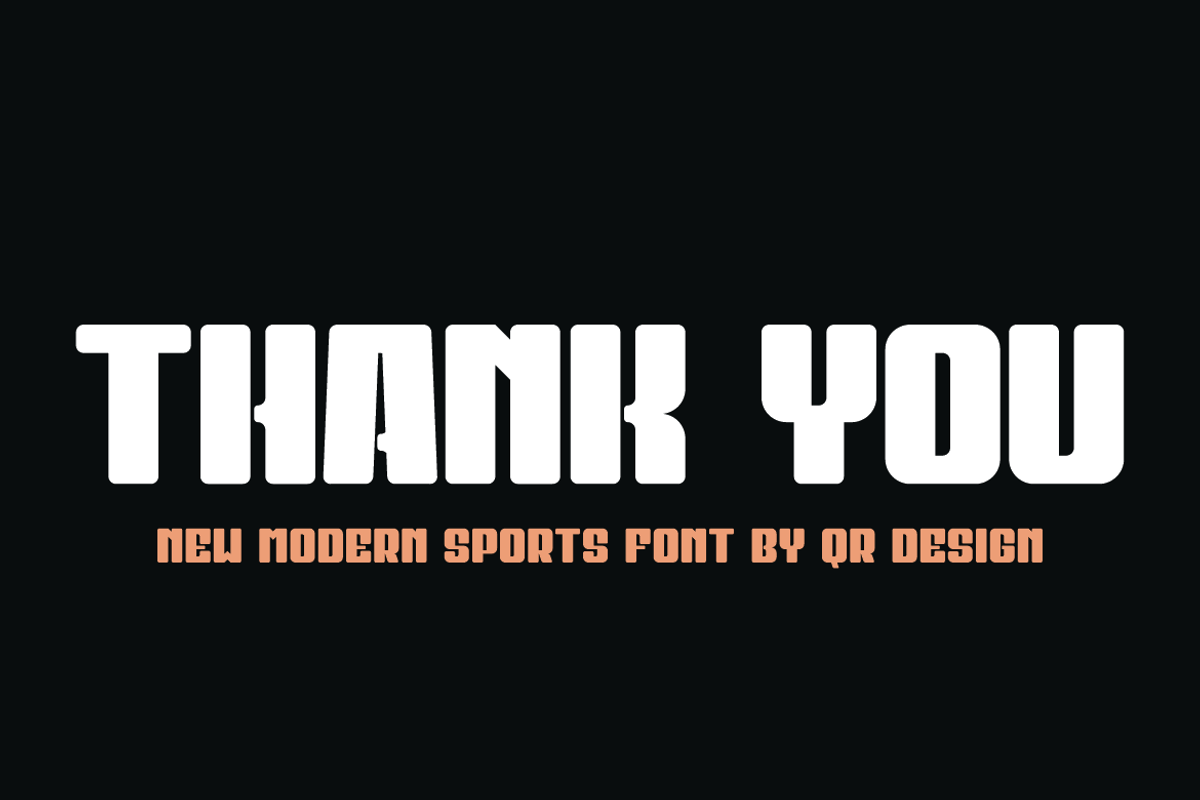 Gymax Sportse, a Sans Serif Font by QR Design Studio (Photo 7 of 7)