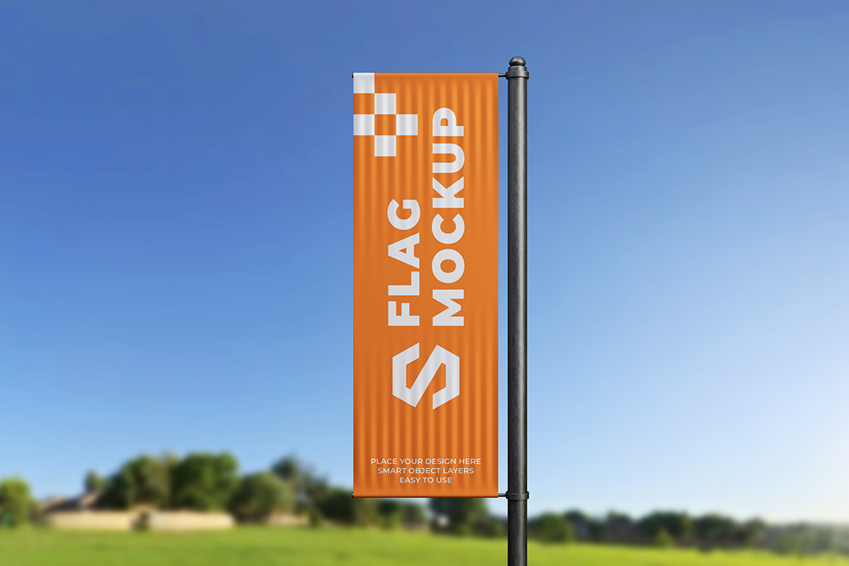 Flag Mockup, a Product Mockup by MrLetters (Photo 4 of 5)