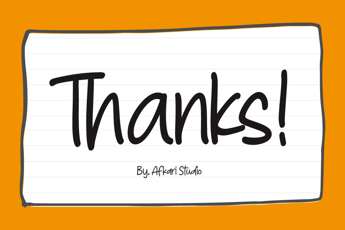 This Notes - Handwritten Marker Note, a Handwritten Font by Afkari Studio (Photo 13 of 13)