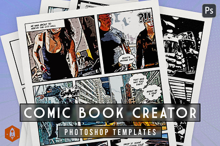Comic Book Creator Bundle, a Design Template by DesignRocket