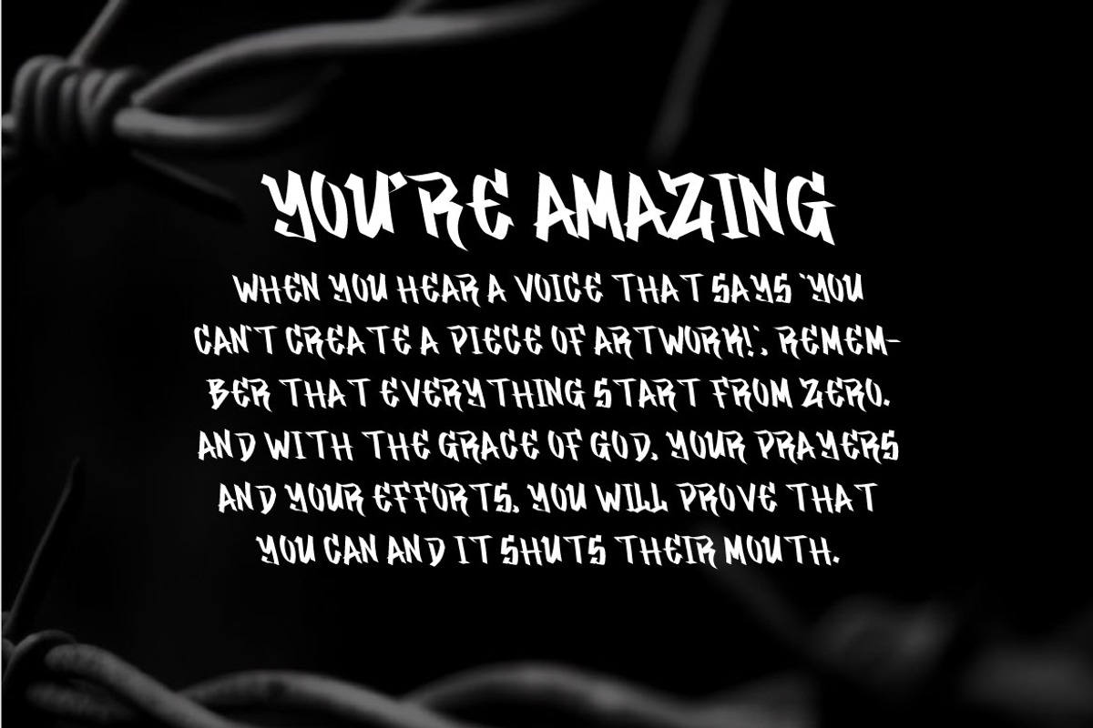 Black Beard - Blackletter Font, a Blackletter Font by Mightyfire (Photo 2 of 4)
