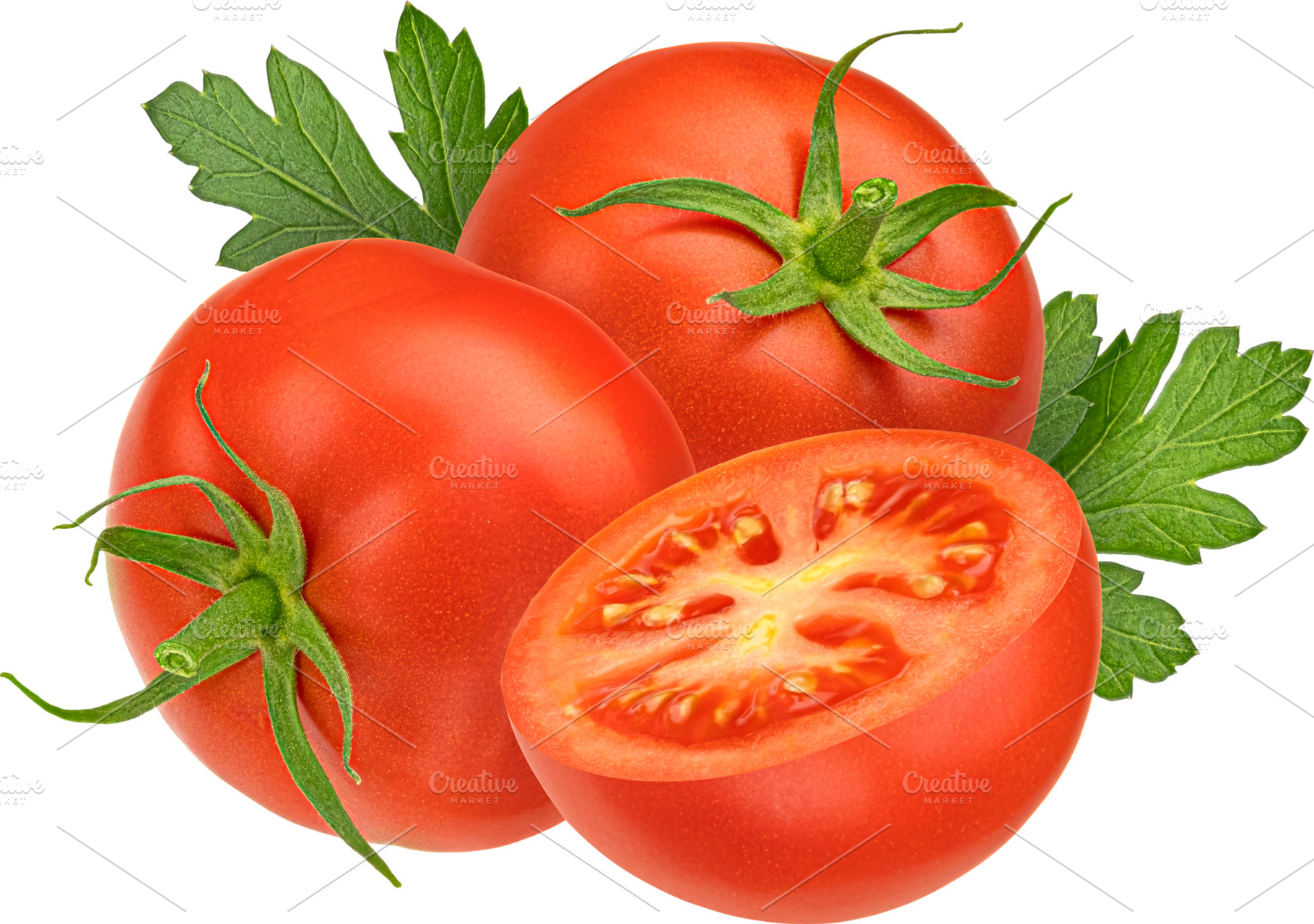 PNG Cherry tomatoes isolated, a Food & Drink Photo by Max Lashcheuski