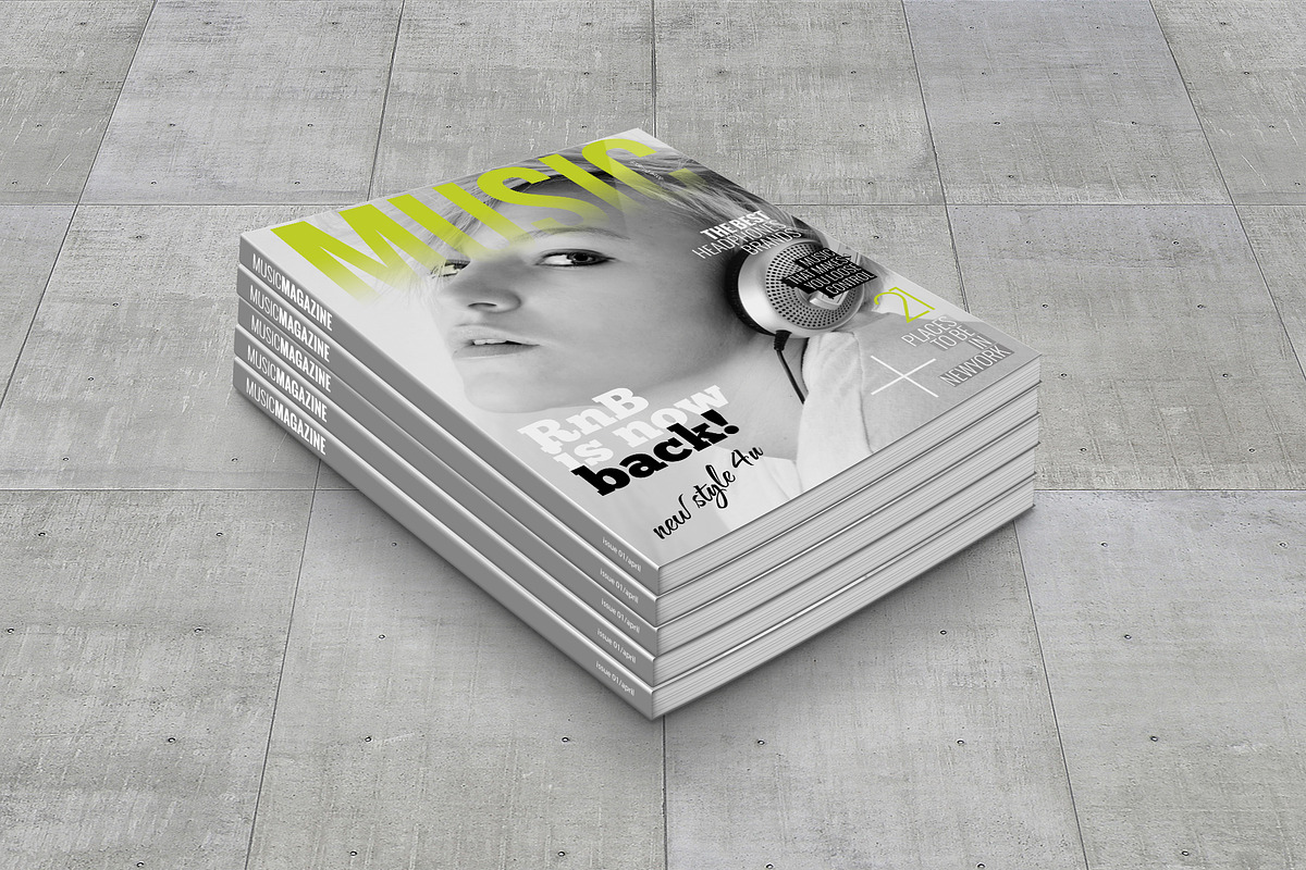 Magazine Cover Template 1, a Magazine Template by printdesignbundle (Photo 1 of 2)