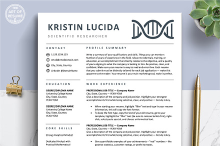 Science Resume Templates | Scientist