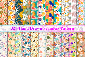 Hand Drawn Pattern, a Pattern Graphic by Digital Studio