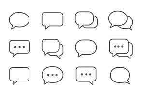 Various speech bubbles in different, an Illustration by ZinetroN
