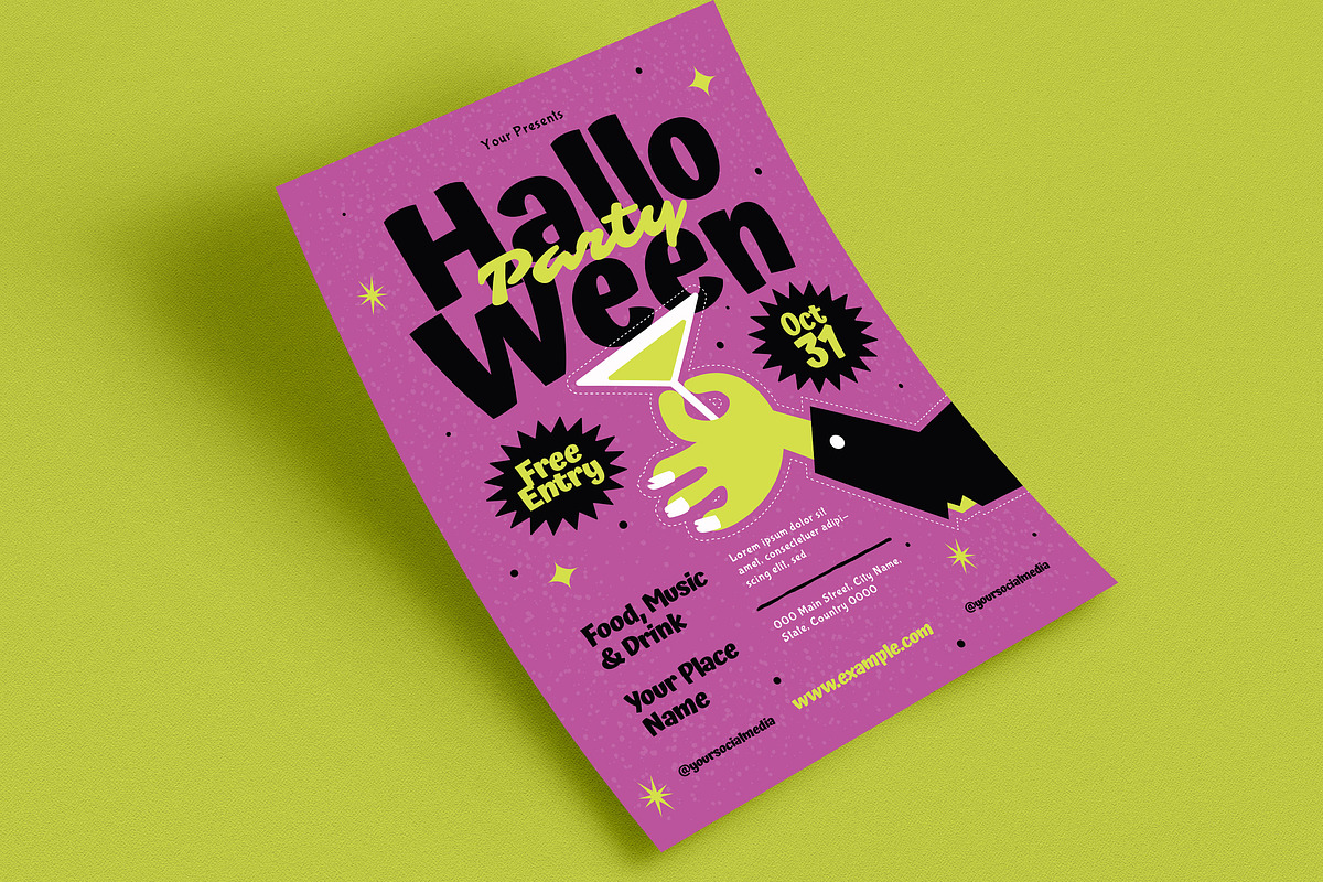 Halloween Party Event Flyer, a Flyer Template by Guuver (Photo 3 of 3)