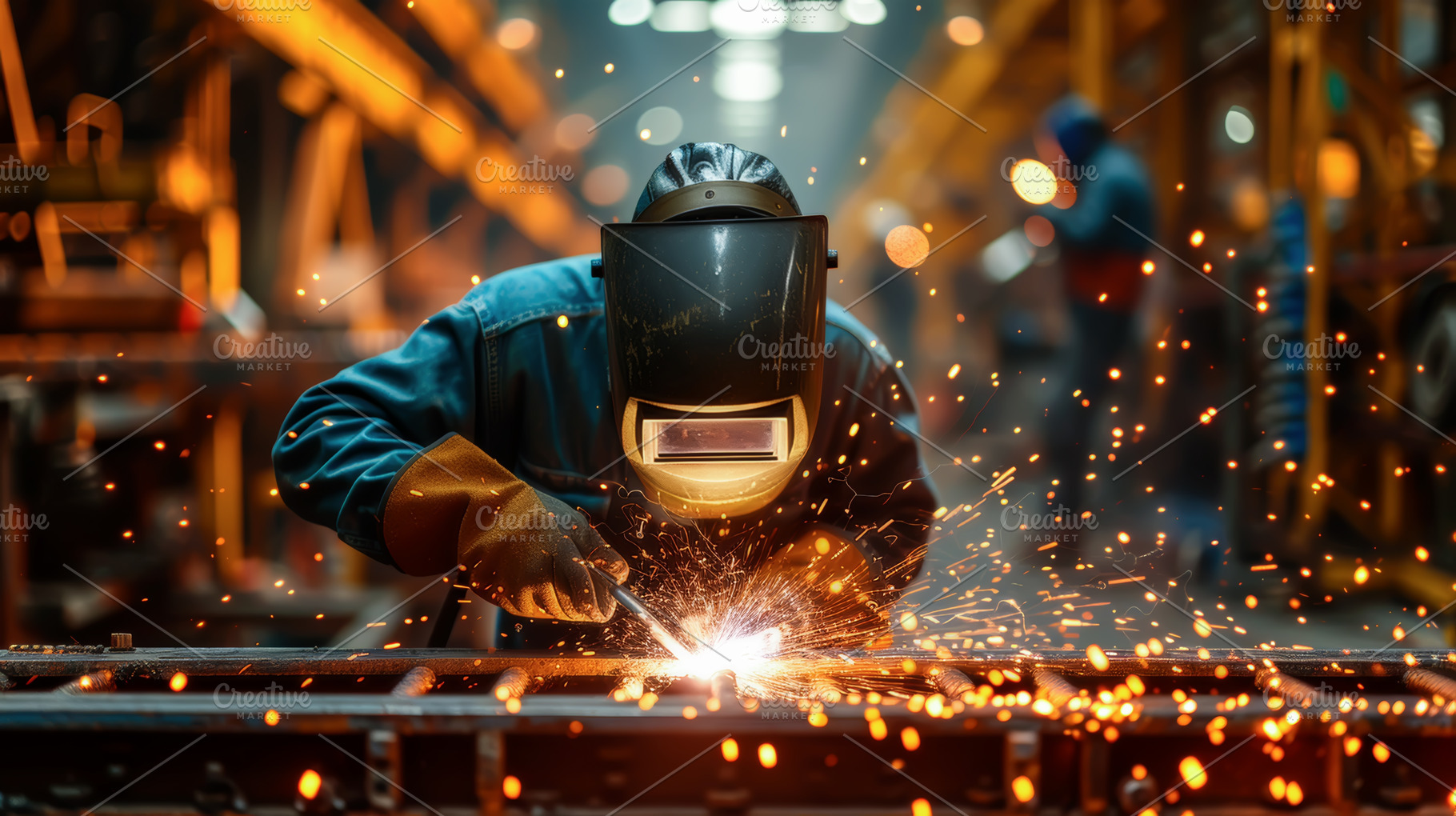 Industrial Welder at Work, an Industrial Photo by angellodeco