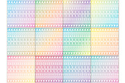 Aztec Gradient 16 Pattern Set, a Pattern Graphic by Pip Sweet (Thumbnail 2 of 2)