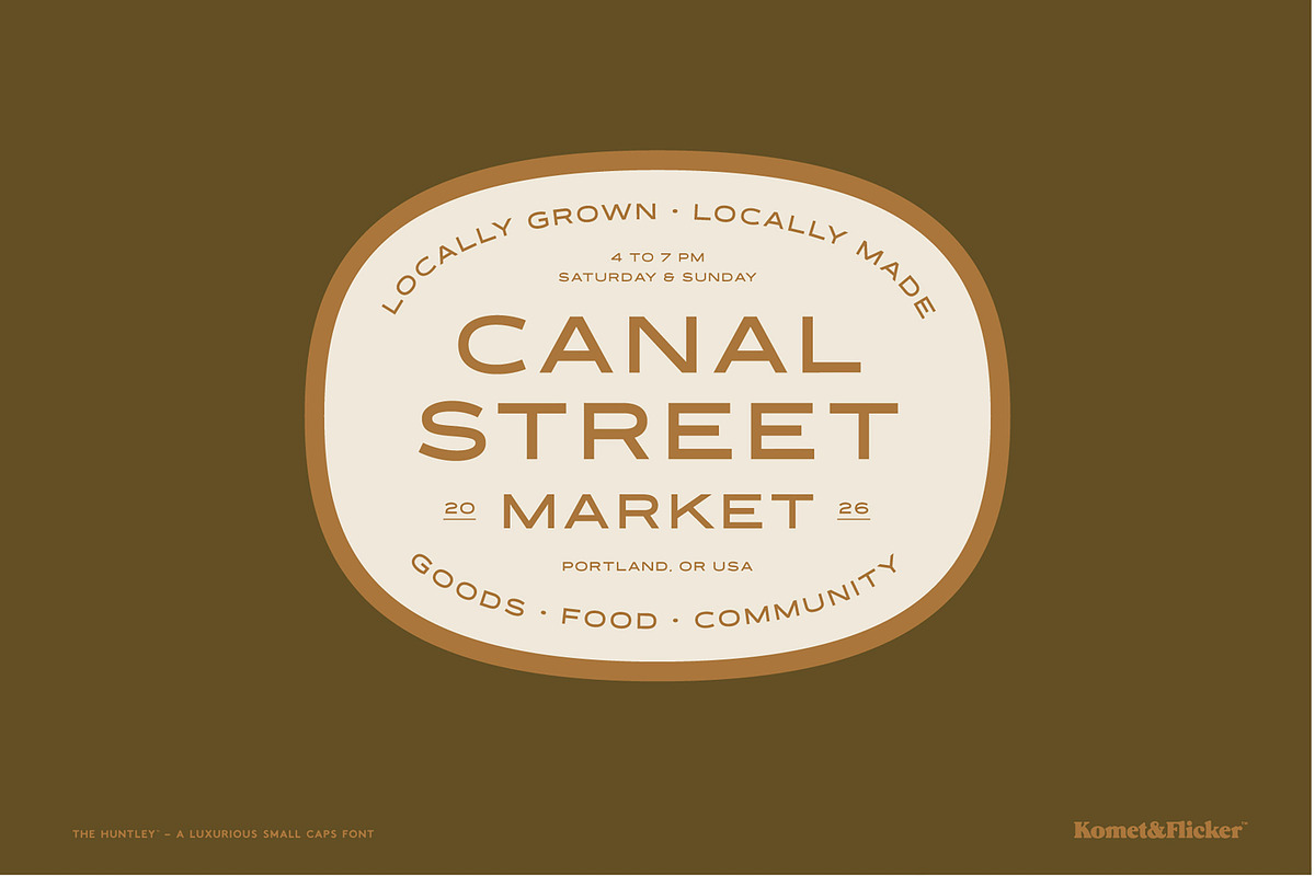 The Huntley – A Luxurious Font, a Sans Serif Font by Komet & Flicker (Photo 7 of 15)