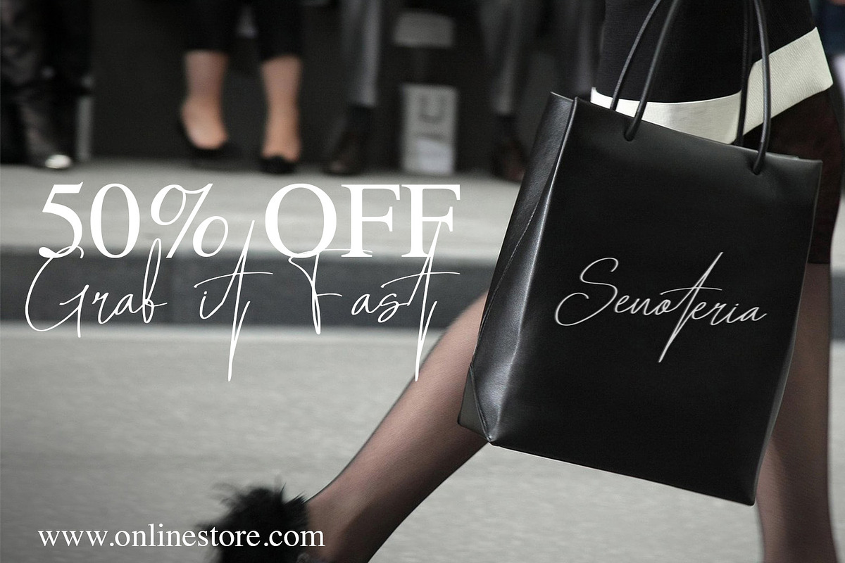 Senoteria - Signature Font, a Script Font by NTC Graphic (Photo 5 of 7)