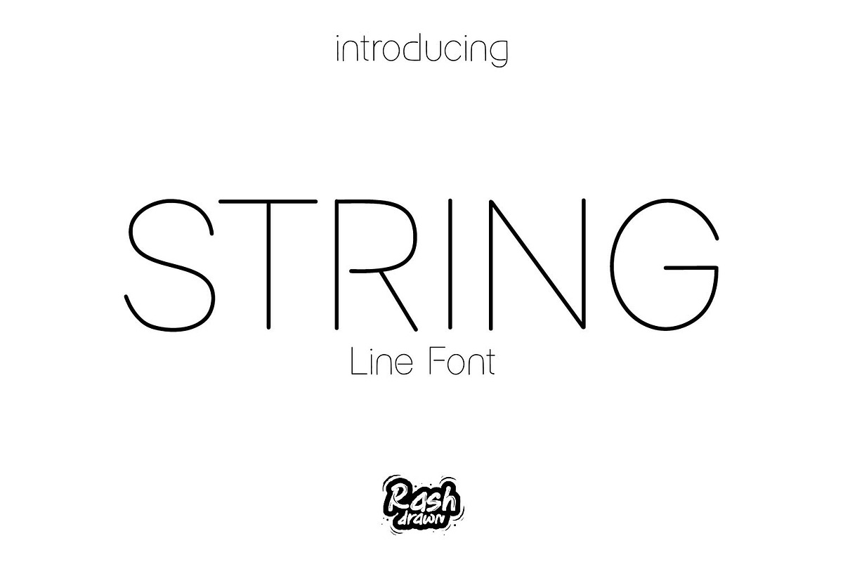 String, a Font by Rashdrawn (Photo 1 of 4)