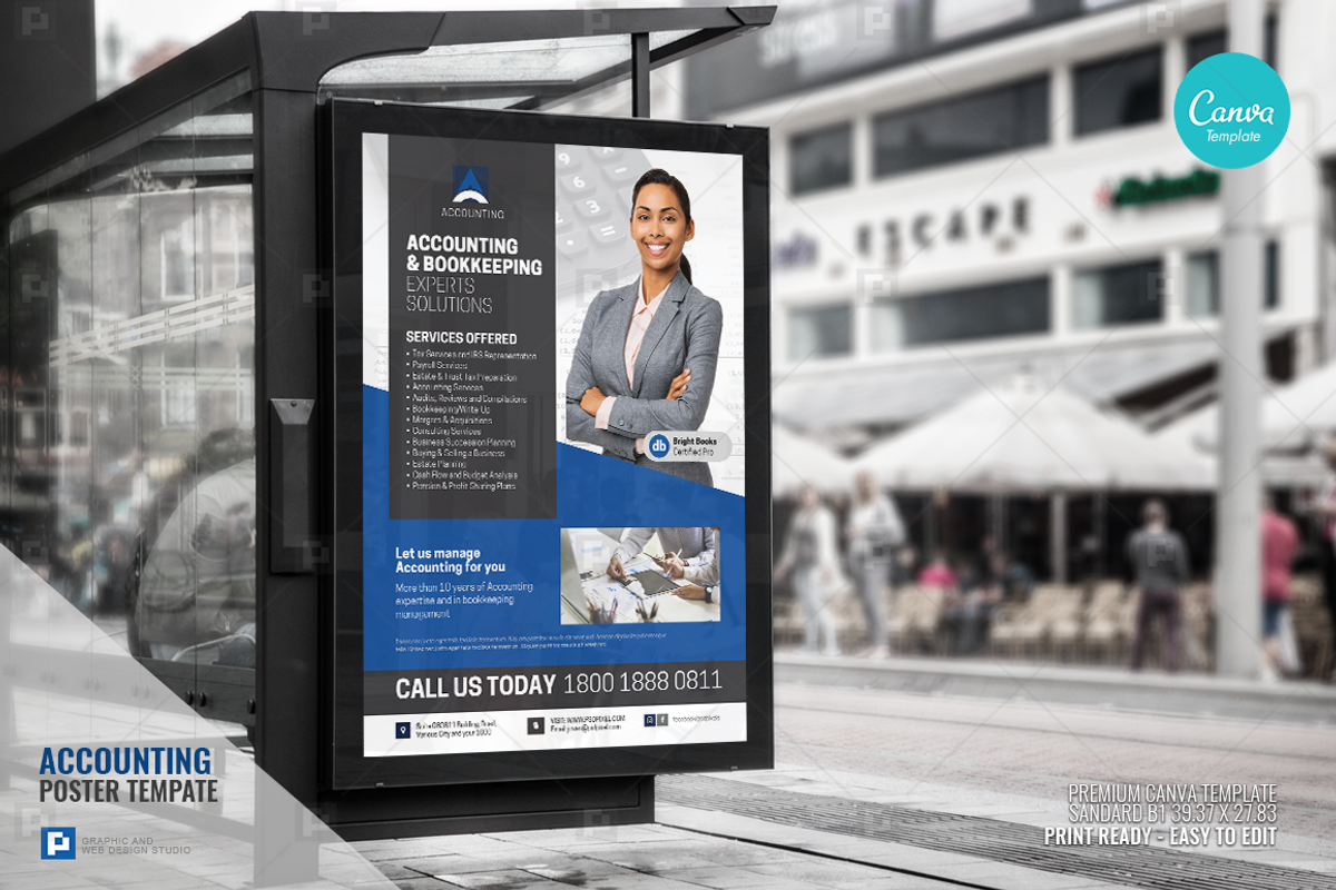 Accounting Company Services Poster, a Flyer Template by PSDPixel (Photo 1 of 4)