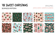 Sweet Christmas Cookies Pattern Set, a Pattern Graphic by CreativeChristiana (Thumbnail 2 of 12)