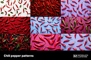Chili pepper patterns - 32 images, a Food Illustration by Handmadefont (Thumbnail 6 of 11)