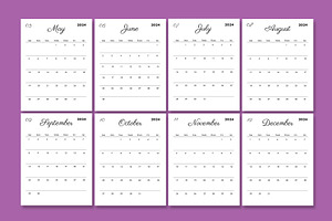 Calendar Planner Canva Template