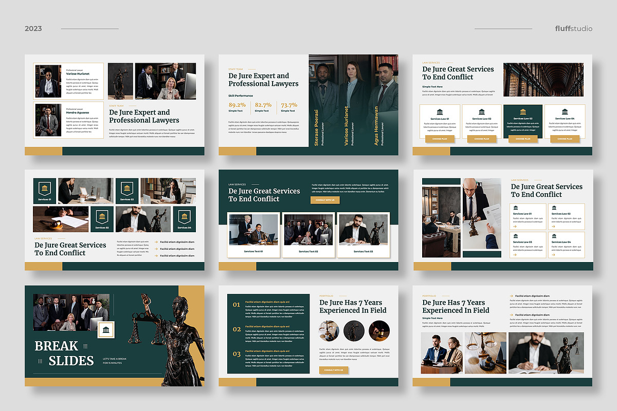 Law Firm Powerpoint Template, a Presentation Template by fluffstudio (Photo 3 of 4)