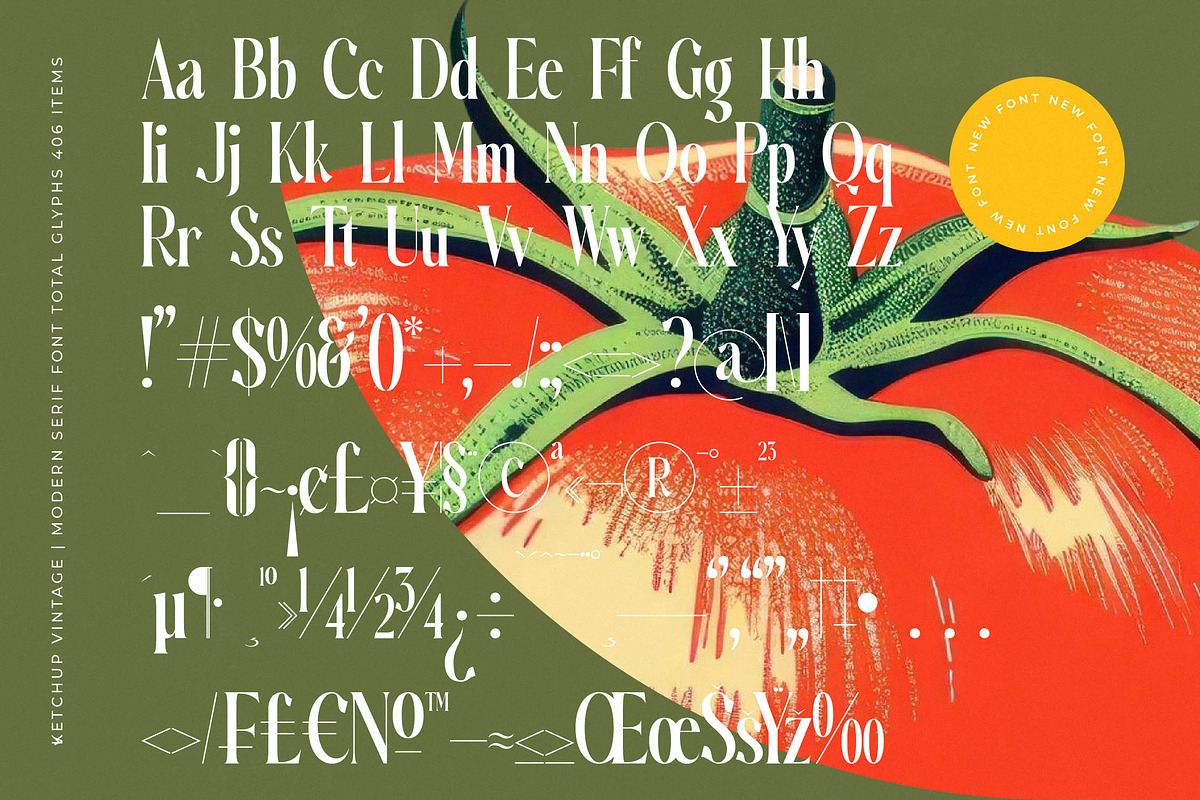 Ketchup Vintage Modern Serif, a Serif Font by timelesstype.co (Photo 18 of 20)