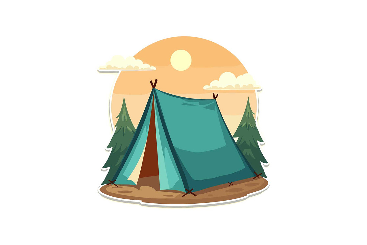 Outdoor Camping Tent Vector Pack, an Object Graphic by Designs_River (Photo 3 of 13)