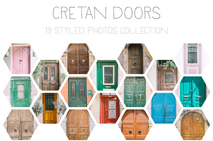 Cretan Doors, an Architecture Photo by Floral Deco