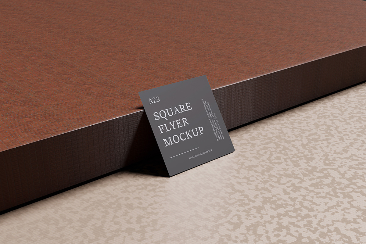 Square Paper Flyer Mockups, an Advertising Mockup by Creative_A23 (Photo 3 of 5)