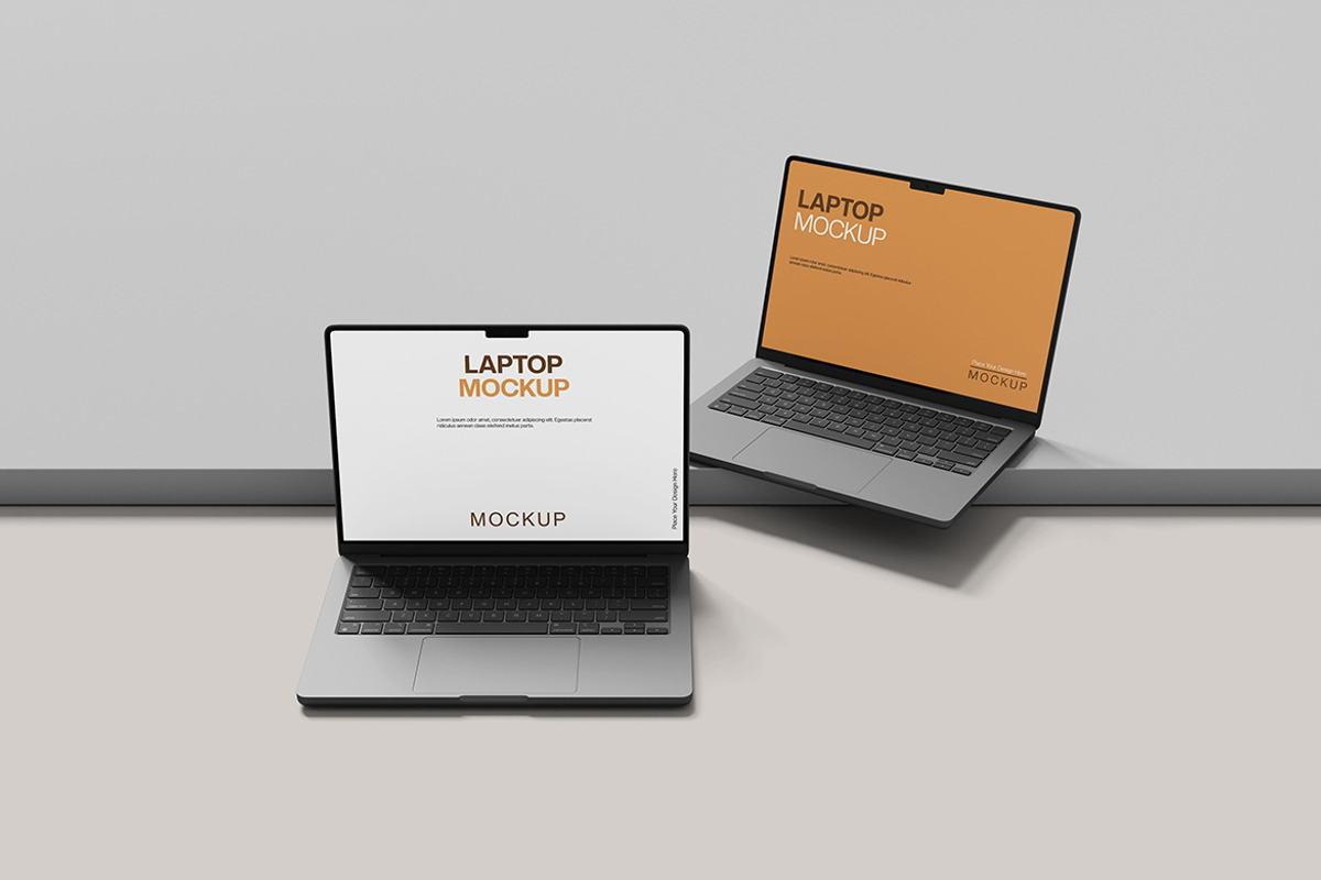 Laptop Mockup, a Product Mockup by MrLetters (Photo 2 of 5)