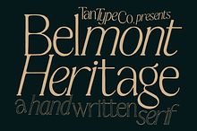 TAN-BELMONT-HANDWRITTEN SERIF