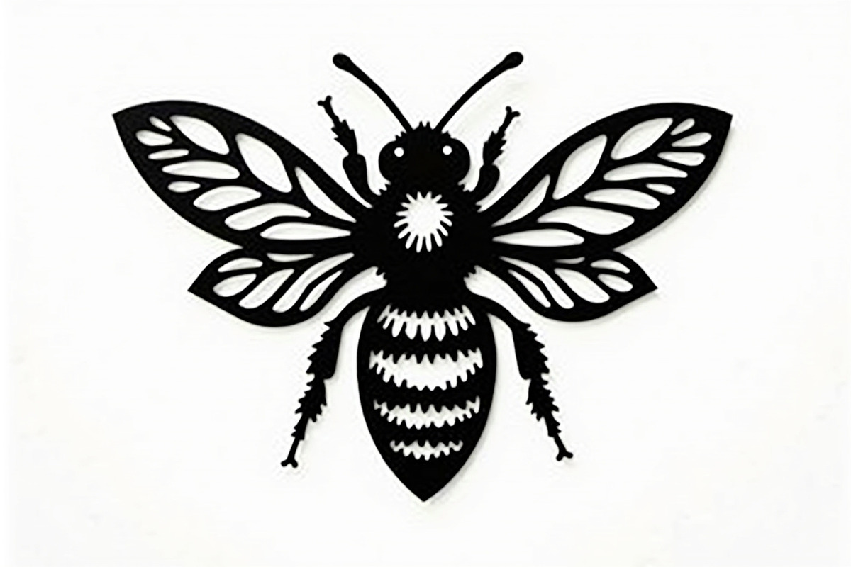 Botanical Bee Vector Design Bundle, an Illustration by abu67222 (Photo 6 of 9)