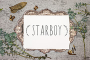 50%Off Starboy Handwritten typeface, a Sans Serif Font by LABFcreations (Thumbnail 5 of 6)