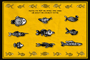 18 Trippy Hand-Drawn Vector Fish, an Animal Illustration by Fuzzy Poet by DG2 (Thumbnail 3 of 4)