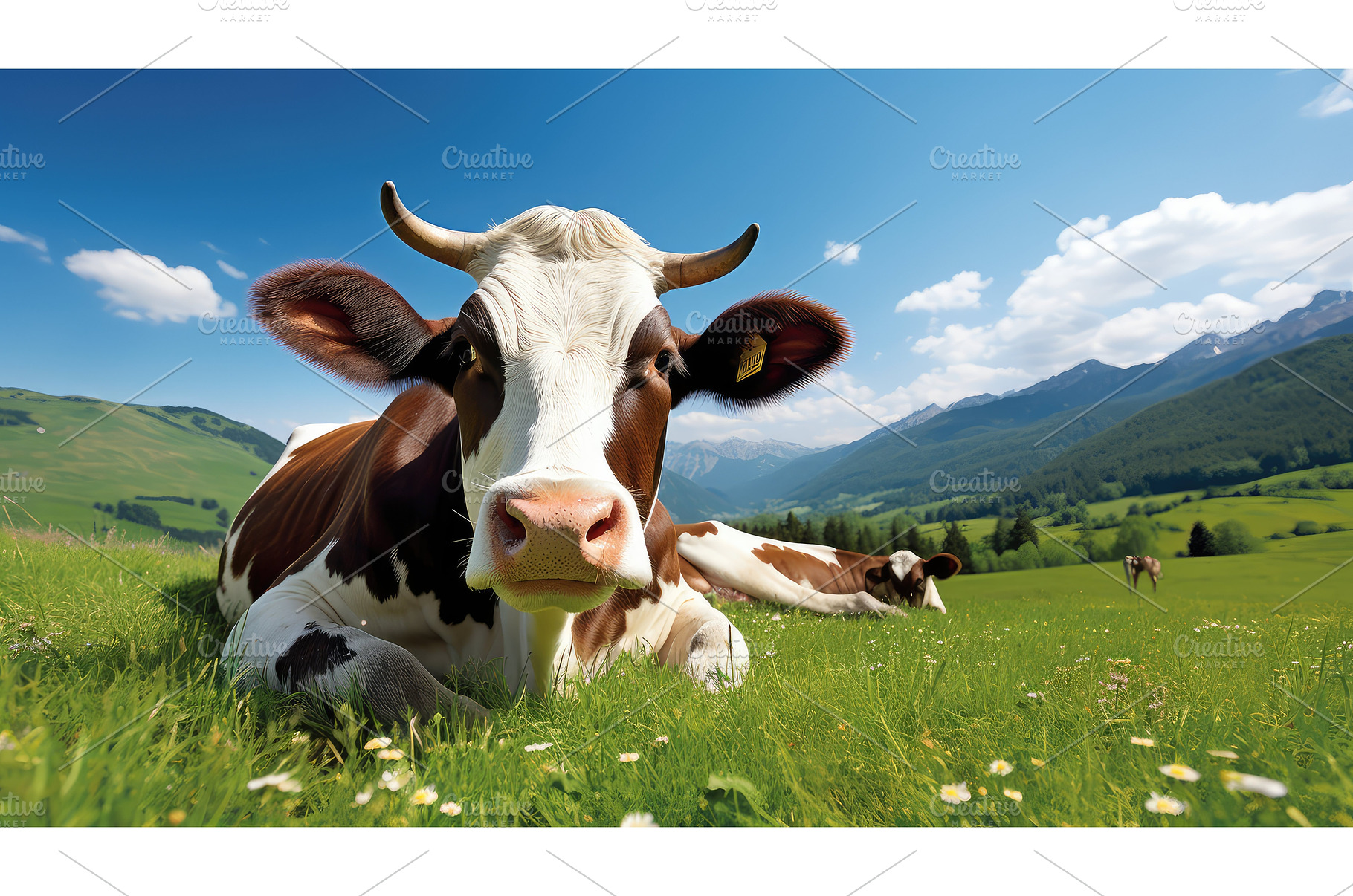 livestock cow in field ai generated, an Animal Photo by pikepicture