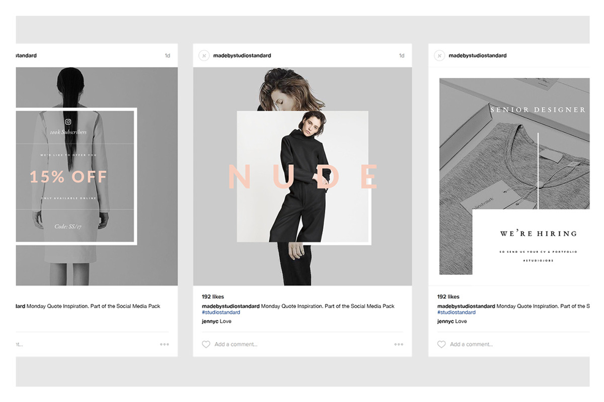 Fashion Social Media Pack, a Social Media Template by Studio Standard (Photo 5 of 8)