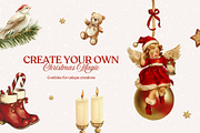 Vintage Christmas Collage Elements, an Object Graphic by Design Alchemy Studio (Thumbnail 8 of 10)