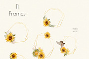 Watercolor Sunflower Set, a Decorative Illustration by Jenteva Art (Thumbnail 4 of 16)
