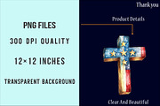 Vintage Patriotic Cross PNG, an Illustration by SinaCreation (Thumbnail 4 of 5)