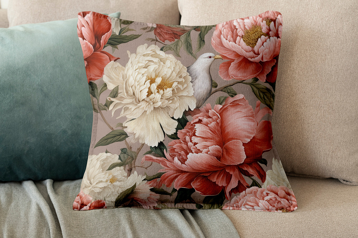 VICTORIAN PEONY Seamless Pattern, a Pattern Graphic by AYAKA Studio Co. (Photo 6 of 8)