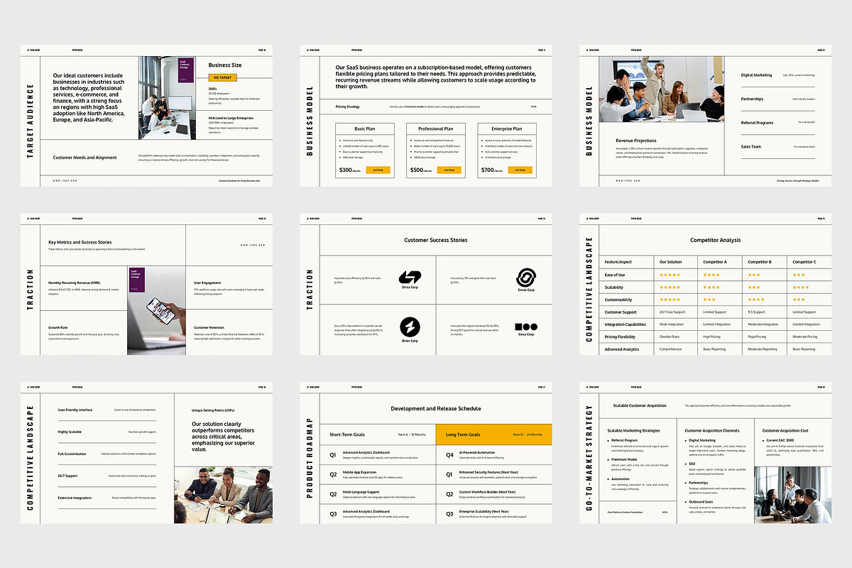 Ivos : SaaS Startup Google Slides, a Presentation Template by Punkl Camp (Photo 3 of 11)