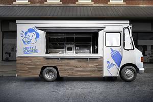 Bundle. Food Trucks. PSD MOCKUPS.