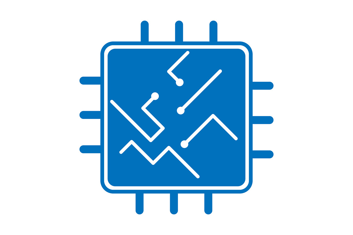 Microcircuit icon design template, a Solid Icon by Sumberpangan (Photo 2 of 3)