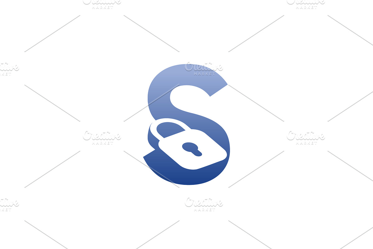 modern initial letter S padlock logo, a Branding & Logo Template by Rasagama Studio
