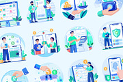 Finance Illustration Art Set, a Finance Illustration by Brickclay (Thumbnail 6 of 9)