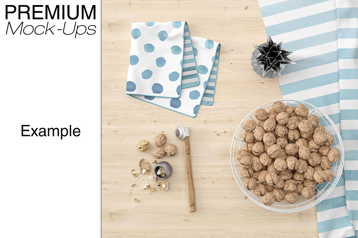 Kitchen Towel & Tablecloth Mockups, a Product Mockup by mock-ups (Photo 9 of 15)