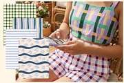 Summer Vibes Seamless backgrounds, a Pattern Graphic by Pattern + watercolor (Thumbnail 8 of 13)