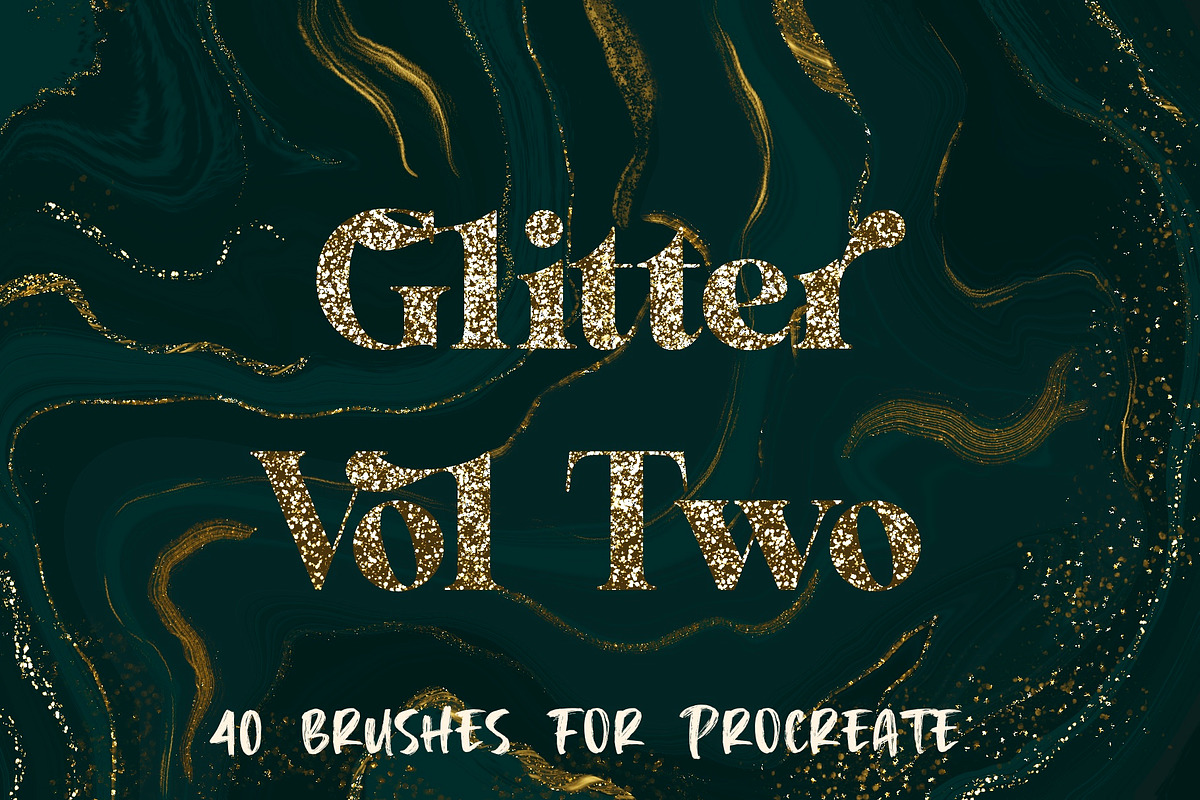 Glitter & Metallic for Procreate, a Brush Add-On by KJP Designs (Photo 1 of 8)