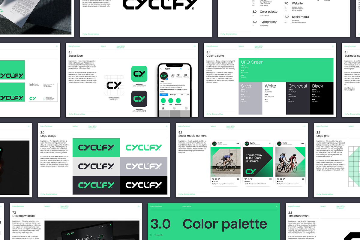 Mighty | Brand Guidelines Template, a Presentation Template by Typefool's Shop (Photo 5 of 9)